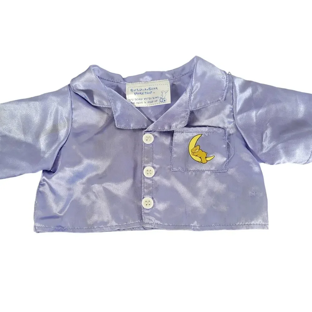 Build-A-Bear Clothes Lot Pajamas Tops Shorts Leopard & Zebra Print Stuffed Bear